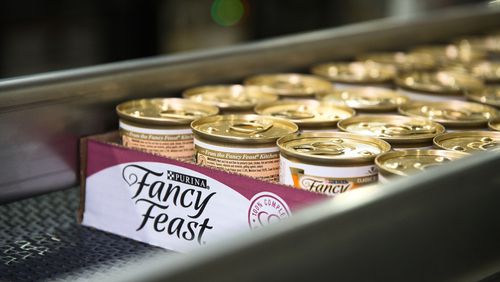 Purina's announced plans to spend $550 million expanding its Hartwell plant, which produces and cans pet food.including brands like Fancy Feast.