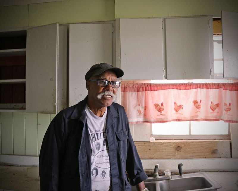 Cleveland Whitehead stands in the kitchen of a Flint River Farms house to be renovated.
Courtesy of Eric Dusenbery