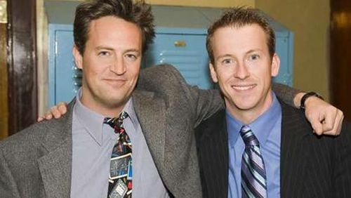 Ron Clark with Matthew Perry when Lifetime filmed a movie about the Atlanta educator in 2006 starring Perry as Clark. RON CLARK/SPECIAL