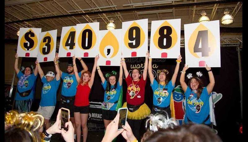 Kennesaw State University students raised $340,984 for Children's Healthcare of Atlanta during a 12-hour dance marathon on Saturday, March 2, 2019. The student group that organized the event, Miracle at KSU, has raised more than $1 million for the hospital since the group started 11 years ago, KSU officials said. PHOTO CONTRIBUTED.