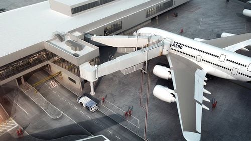 A rendering of the new A380 gate. Source: Hartsfield-Jackson.