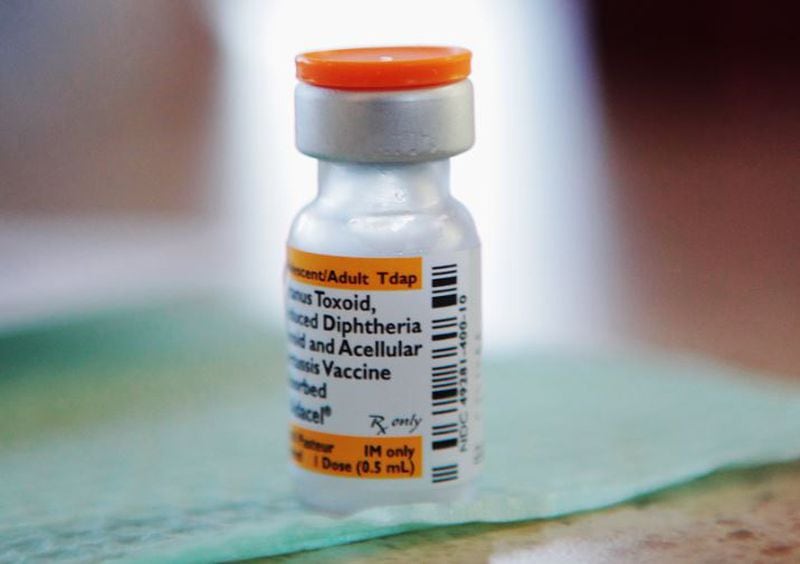 The Tdap vaccine, commonly referred to a booster shot, is used in the fight against pertussis (whooping cough). (Courtesy/Palm Beach Post)