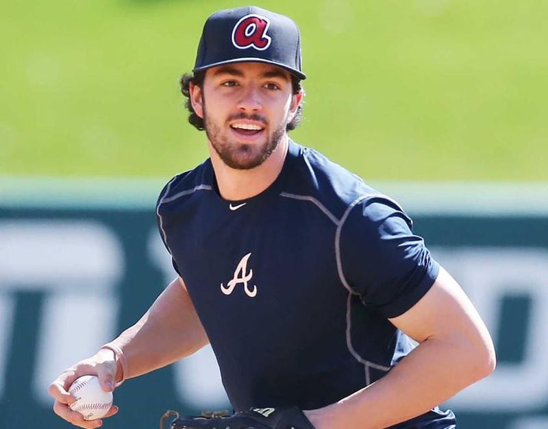  Dansby Swanson is one of the few Braves regulars with more than 15 at-bats through the team's first 10 Grapefruit League games. (Curtis Compton/AJC photo)