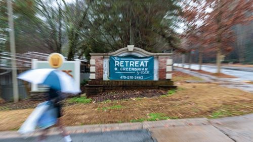 A scene from The Retreat at Greenbriar apartment complex in Atlanta earlier this month.   (Arvin Temkar / arvin.temkar@ajc.com)