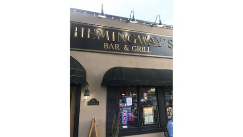 The exterior of Hemingway's Bar & Grill in Marietta.