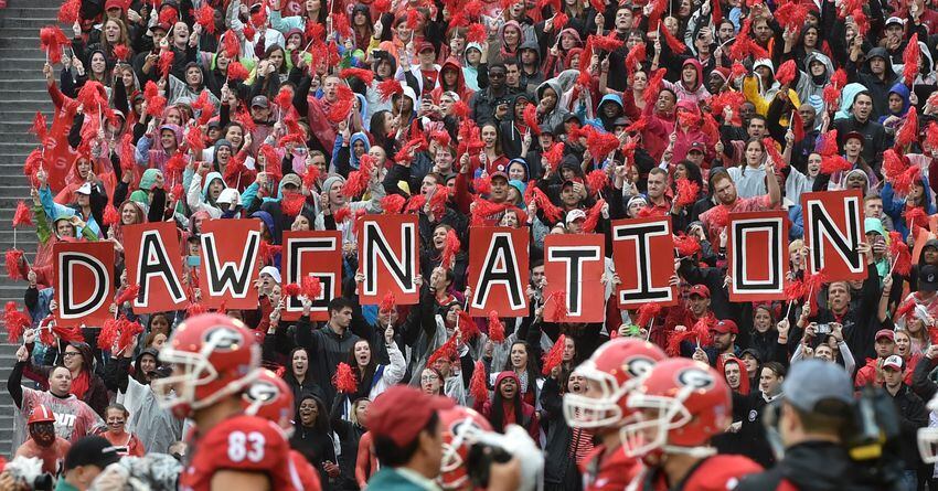 Which Georgia colleges spend the most on sports programs?
