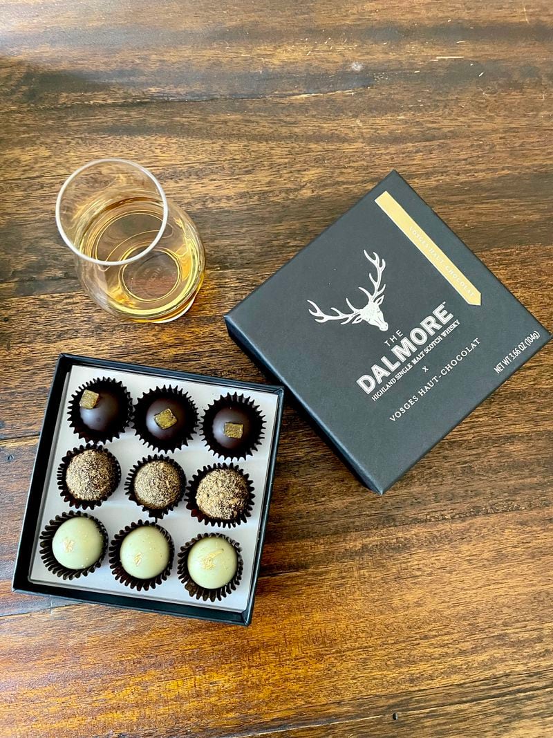 The Vosges Dalmore scotch-infused chocolate collection is infused with expressions of single malt whisky. Angela Hansberger for The Atlanta Journal-Constitution