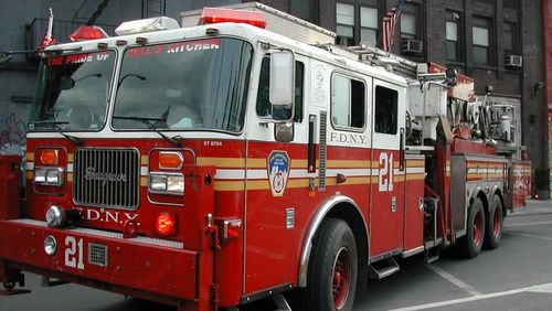Several people were injured Tuesday morning in a New York City apartment high-rise fire.