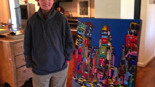Lyall Penley, age 11, will show his art beside that of his father, noted Carrollton artist Steve Penley, on June 14 at Marietta’s dk Gallery. CONTRIBUTED BY DK GALLERY