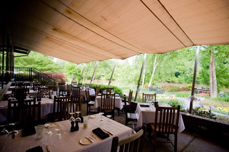 The riverside setting of Canoe is only one part of a delightful dining experience in Vinings. Courtesy of Canoe