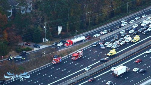 A serious  crash is causing delays on I-85 North in DeKalb County, police said.