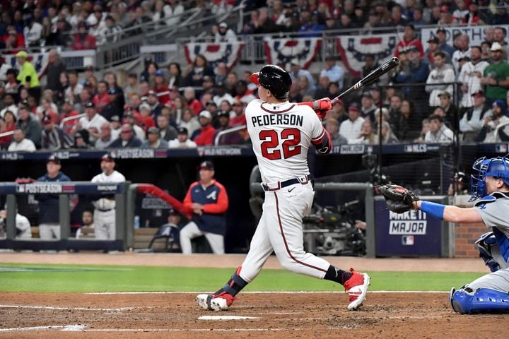 In Atlanta, it's Joctober! Pederson's pearls a hit with Braves fans