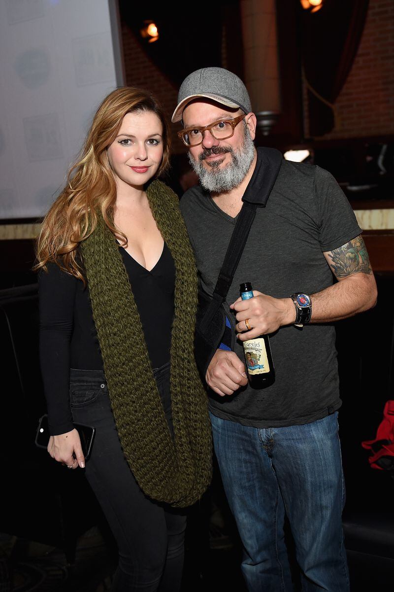 NEW YORK, NY - NOVEMBER 16:  Actors Amber Tamblyn (L) and David Cross attend Urban Arts Partnership at the 15th annual The 24 Hour Plays On Broadway after party at BB King on November 16, 2015 in New York City.  (Photo by Nicholas Hunt/Getty Images for Urban Arts Partnership)