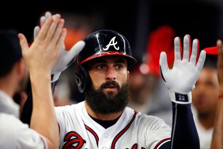 Photos: Fireworks early, late for Braves in big win over Pirates