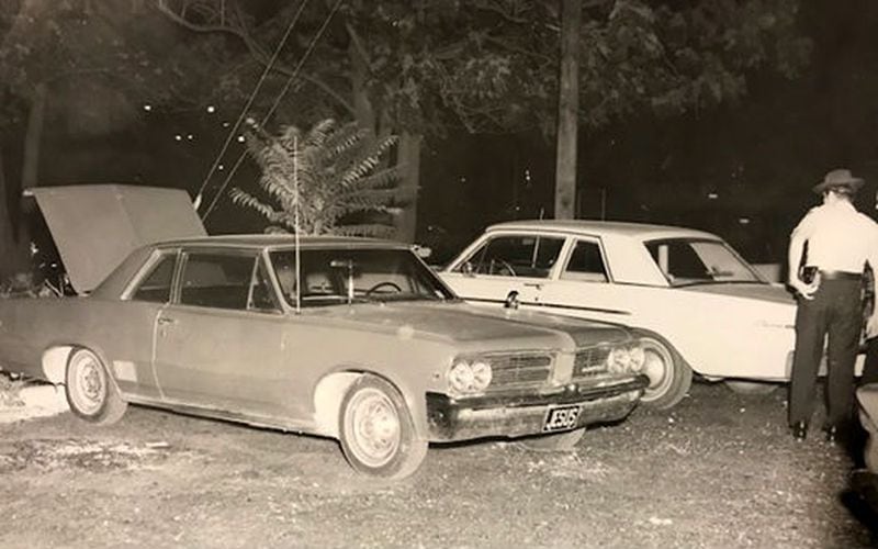 Pamela Milam's 1964 Pontiac LeMans is shows where it was found the night of Sept. 16, 1972, on the campus of Indiana State University, the 19-year-old sophmore's body bound and gagged in the trunk. Terre Haute Police Chief Shawn Keen announced Monday, May 6, 2019, that DNA evidence and familial genealogy has revealed Jeffrey Lynn Hand as the likely killer of Milam 46 years ago. Milam was last seen alive the night of Sept. 15, 1972, following a sorority event on campus. The ISU sophomore was found in the trunk of her car the following day by her family. Hand, who was 23 at the time of Milam’s slaying, killed a hitchhiker nine months later, but was found not guilty by reason of insanity and released in 1976. He was killed by police during a botched kidnapping two years later.