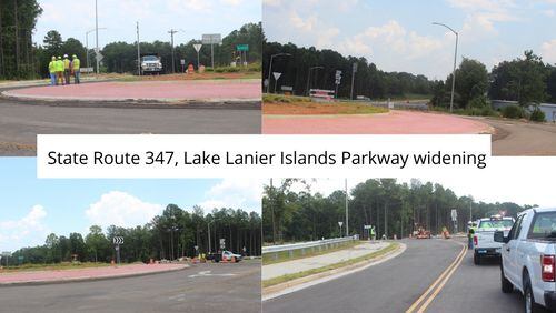GDOT will be using single lane closures along Ga. 347/Lanier Islands Parkway in Buford through March 27. (Courtesy GDOT)