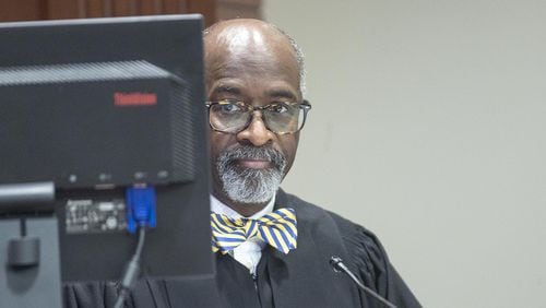 Atlanta Municipal Court Judge Herman Sloan works in his courtroom. Atlanta Mayor Keisha Lance Bottoms recently appointed Sloan to the Civil Service Board that reviews city employee appeals. ALYSSA POINTER / ALYSSA.POINTER@AJC.COM