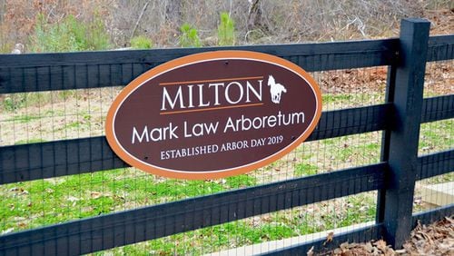 The Mark Law Arboretum at Bell Memorial Park in Milton is named for the city’s longtime arborist. A ceremony to unveil the arboretum’s second phase is set for Friday morning, Georgia Arbor Day, a at the park. CITY OF MILTON