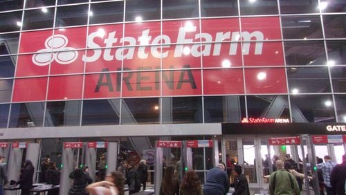 The exterior of State Farm Arena