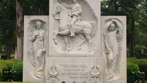 Sam Houston's grave in Hunstville, Tex. Photos: Jennifer Brett, jbrett@ajc.com