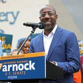 Democratic U.S Sen. Raphael Warnock bested Republican Herschel Walker in Tuesday's runoff to win reelection. (Jason Getz / Jason.Getz@ajc.com)