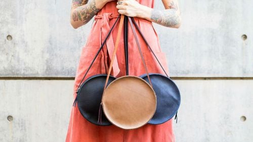 Atlanta-based Neva Opet makes leather bags of all shapes and sizes. CONTRIBUTED BY BETSY MCPHERSON AND NEVA OPET