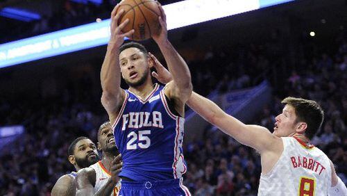 Ben Simmons led the Sixers past the Hawks. (AP Photo)