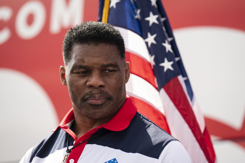 Republican Herschel Walker’s political action committee continued to raise cash over the first six months of the year despite his December 2022 defeat. (Nicole Craine/The New York Times)