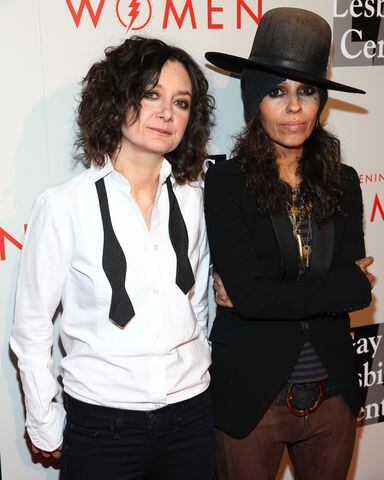 September: 'The Talk' host Sara Gilbert and her wife, musician Linda Perry announced they're expecting their first child together. Gilbert has children Sawyer and Levi from a previous relationship.