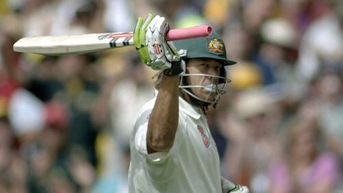 Australian Andrew Symonds, batting for Australia, salutes the crowd at the Melbourne Cricket Ground in Melbourne, Australia in 2006. A November U.S. tour will introduce cricket to American fans.