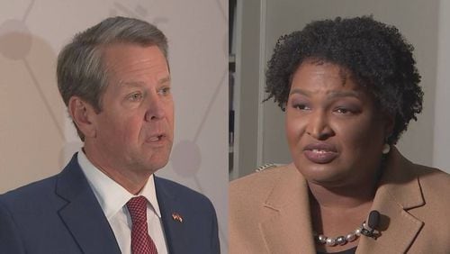 Gov. Brian Kemp, the incumbent Republican, is being challenged this election by Democrat Stacey Abrams. (AJC)