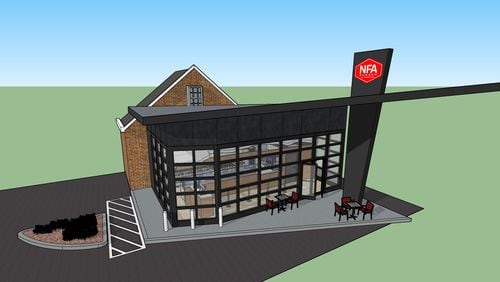 A rendering of NFA Burger's planned expansion.