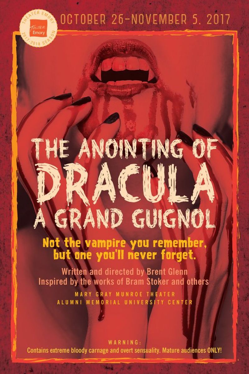 “The Anointing of Dracula: A Grand Guignol” at Theater Emory definitely isn’t one for the kids. The show will run Oct. 26-Nov. 5. CONTRIBUTED BY THEATER EMORY