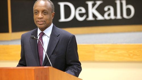 With the budget approval, DeKalb CEO Mike Thurmond achieved his goal of reducing spending and eliminating a projected $26 million end-of-year deficit. Curtis Compton/ccompton@ajc.com