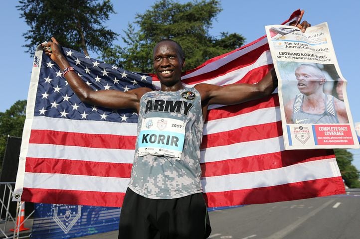 Photos: Patriotism at the AJC Peachtree Road Race