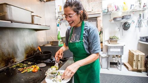 Chef Maricela Vega frequently serves her plant-based Mexcian cusine with a local flare at The Spindle near the Atlanta BeltLine Eastside Trail. (Jenni Girtman / Atlanta Event Photography)