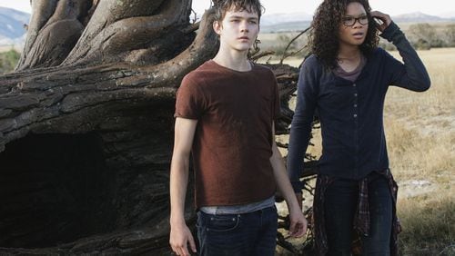 Storm Reid is Meg Murry and Levi Miller is Calvin O’Keefe in Disney’s “A Wrinkle In Time.” Contributed by Walt Disney Pictures