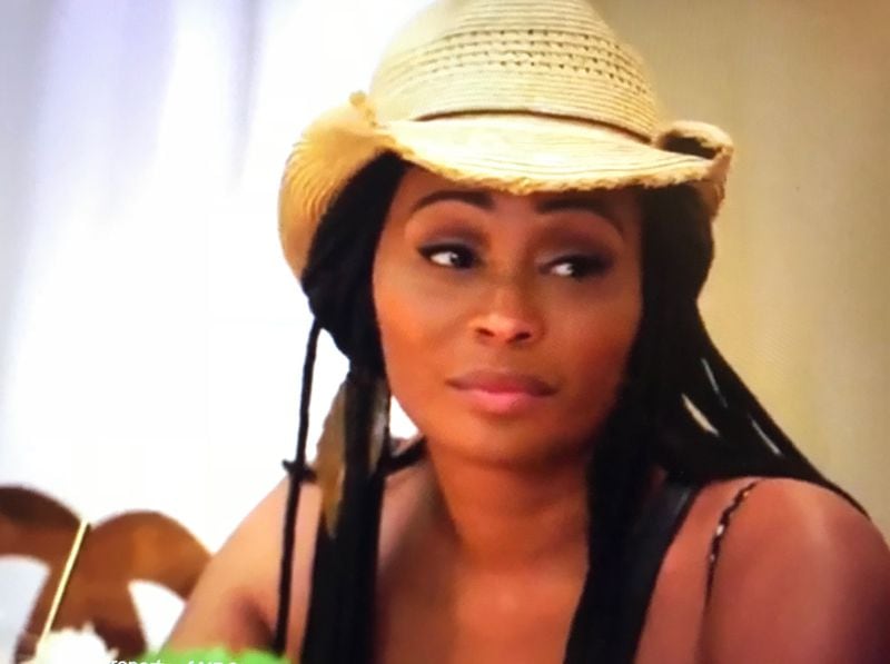  Cynthia Bailey looks about as excited as I was watching this episode.
