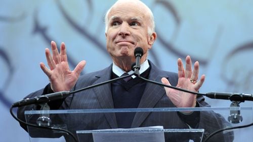 U.S. Sen. John McCain, R-Ariz., in a 2017 file photo. William Thomas Cain/Getty Images