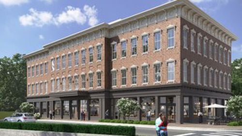 Alpharetta recently denied a request from the developers of Founders Hall to allow 14 off-site parking spaces on a nearby property. (Courtesy City of Alpharetta)