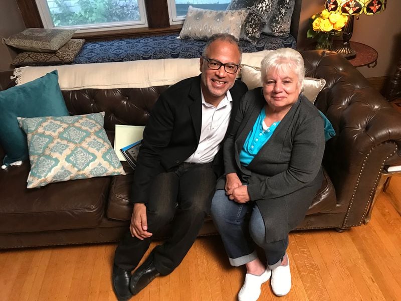  Chris Thrasher meets his birth mom Joann Taylor on "Long Lost Family" on TLC airing Sunday, April 8, 2018. CREDIT: TLC