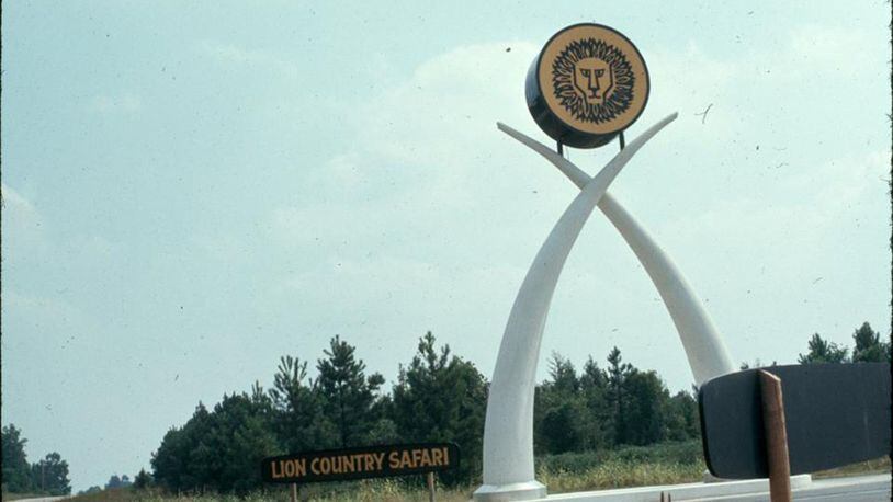 This is the entrance to Lion Country Safari, which was on Walt Stephens Road near Stockbridge from 1970-84. Courtesy of Mike Moon