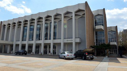 Exterior photos of the Atlanta Civic Center, shot Tuesday, March 25, 2014. KENT D. JOHNSON / KDJOHNSON@AJC.COM