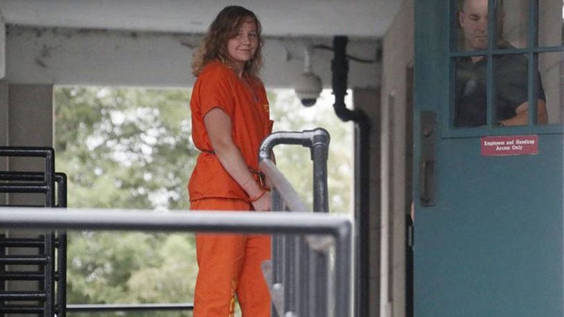 <p>Reality Winner arrives at the federal courthouse in Augusta, where she would be sentenced to serve five years and three months behind bars for leaking a top-secret document.</p>