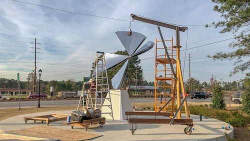 A new sculpture called “Stella Nova” or “New Star” was recently added by the Boulevard CID to the interchange at Fulton Industrial Boulevard and Interstate 20. CONTRIBUTED