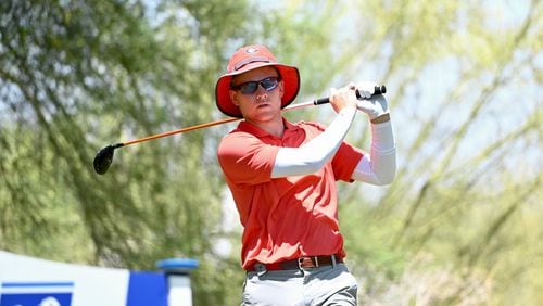 Georgia’s Ben van Wyk during the fourth round of the NCAA Championships at Grayhawk Golf Club in Scottsdale, Ariz., on Monday, May 30, 2022. (Photo by Tin Cowie-Todd Drexler Photos)