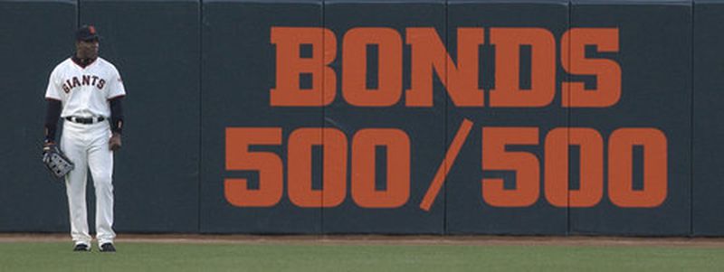 On June 23, 2003, Barry Bonds became the only player in baseball history to have hit 500 homers and stolen 500 bases. Bonds retired with 762 home runs, the most in baseball history.