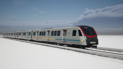 MARTA announced Wednesday that its customers had chosen this "minimalist" design for its new rail cars, which will begin arriving next year.