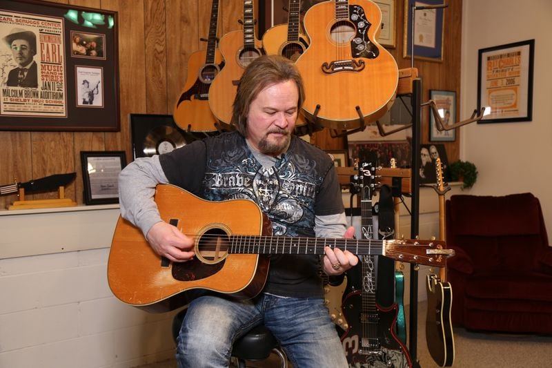 Travis Tritt's studio sits on the 75-acre farm in Powder Springs where he and his family have lived since 1992. Tyson Horne / tyson.horne@ajc.com