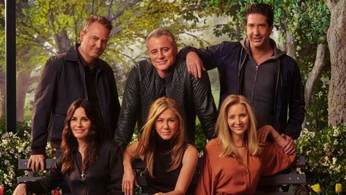 The "Friends" reunion cast shot. HBO Max releases the reunion May 27, 2021. HBO Max